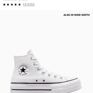 Converse women’s platform high tops.